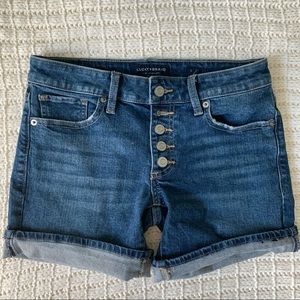 Lucky Brand Roll Up Button Fly Denim Shorts